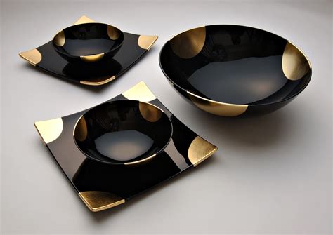 gold plated bowl set|plates and bowls set plastic.